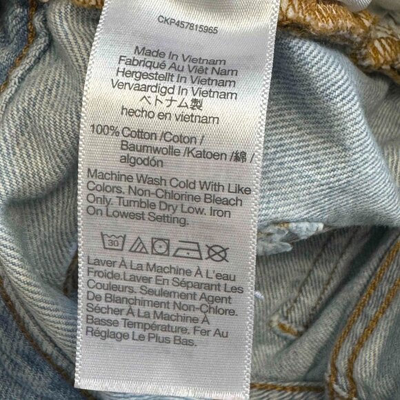 Madewell Women's The Perfect Vintage Jean Cotton Zip Fly Light Wash Size 25P - Picture 15 of 15